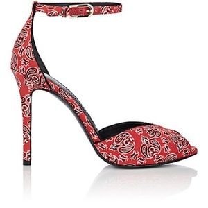 Stella Luna Bandana Print Satin Ankle Strap